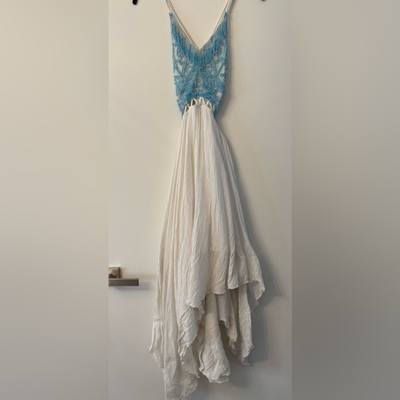 Free People Beaded Turquoise Spirit Maxi Dress - Picture 3 of 14